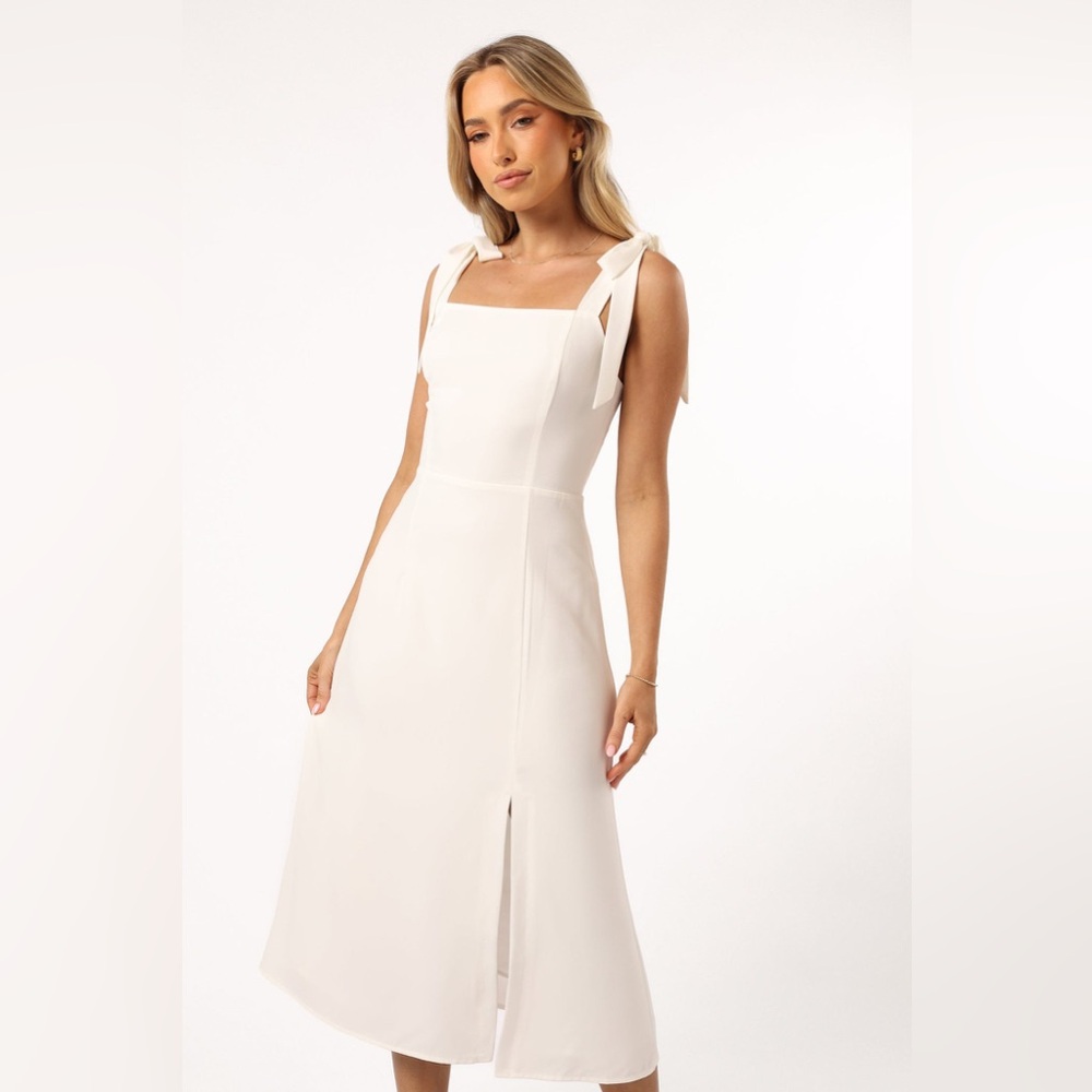 Petal & Pup Laurel Midi White Dress Size 4 B510 - Picture 5 of 7